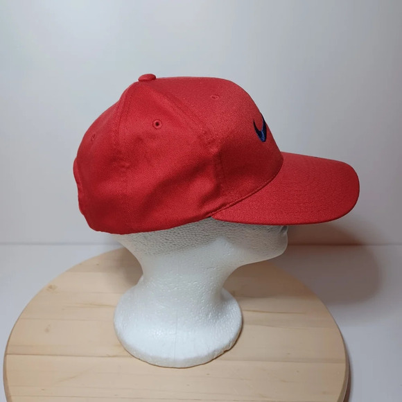 Vintage Nike Red Black Unisex Snapback Baseball Hat RN 56323 see pictures for re - Picture 2 of 6